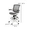 Flash Furniture Gray/White Mid-Back Drafting Chair - Flip-Up Arms BL-LB-8801X-D-GR-WH-GG - alternate 3